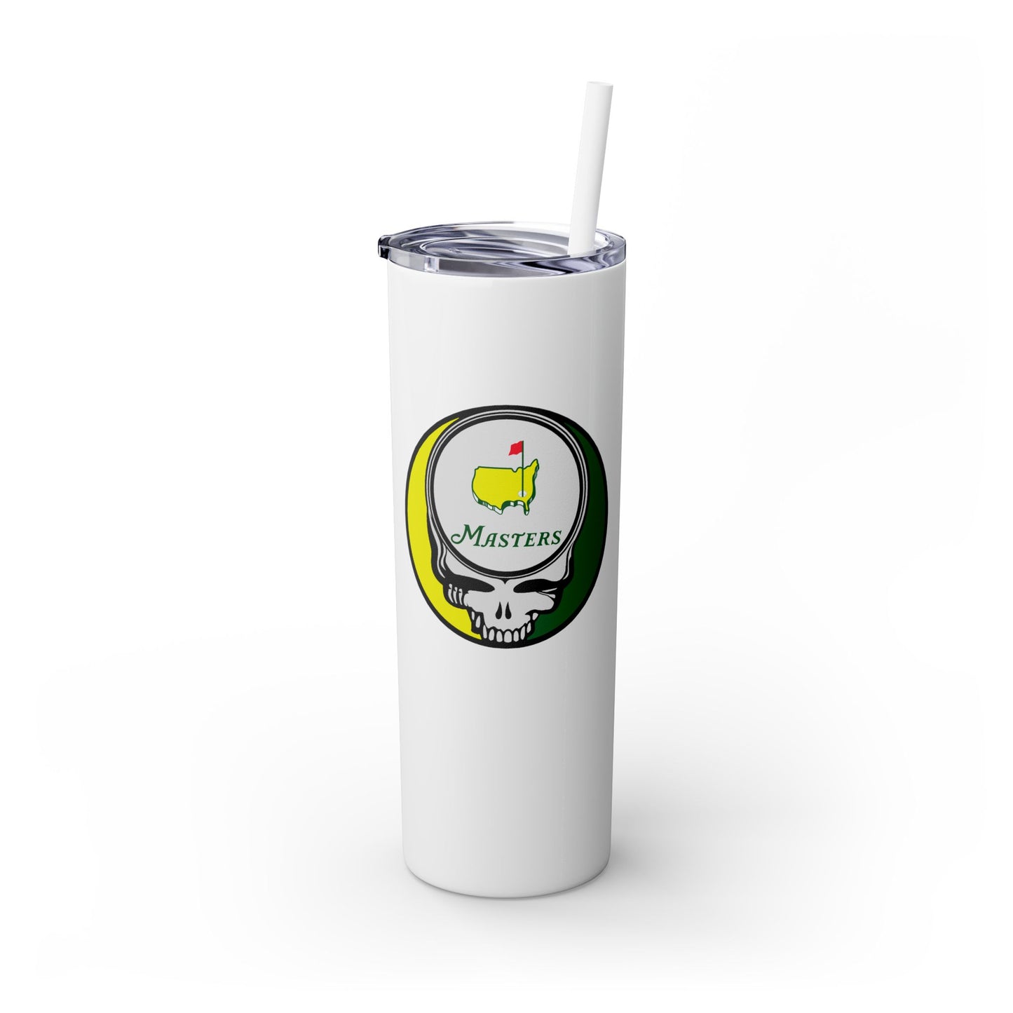 The Masters - Life is dead. Skinny Tumbler with Straw, 20oz