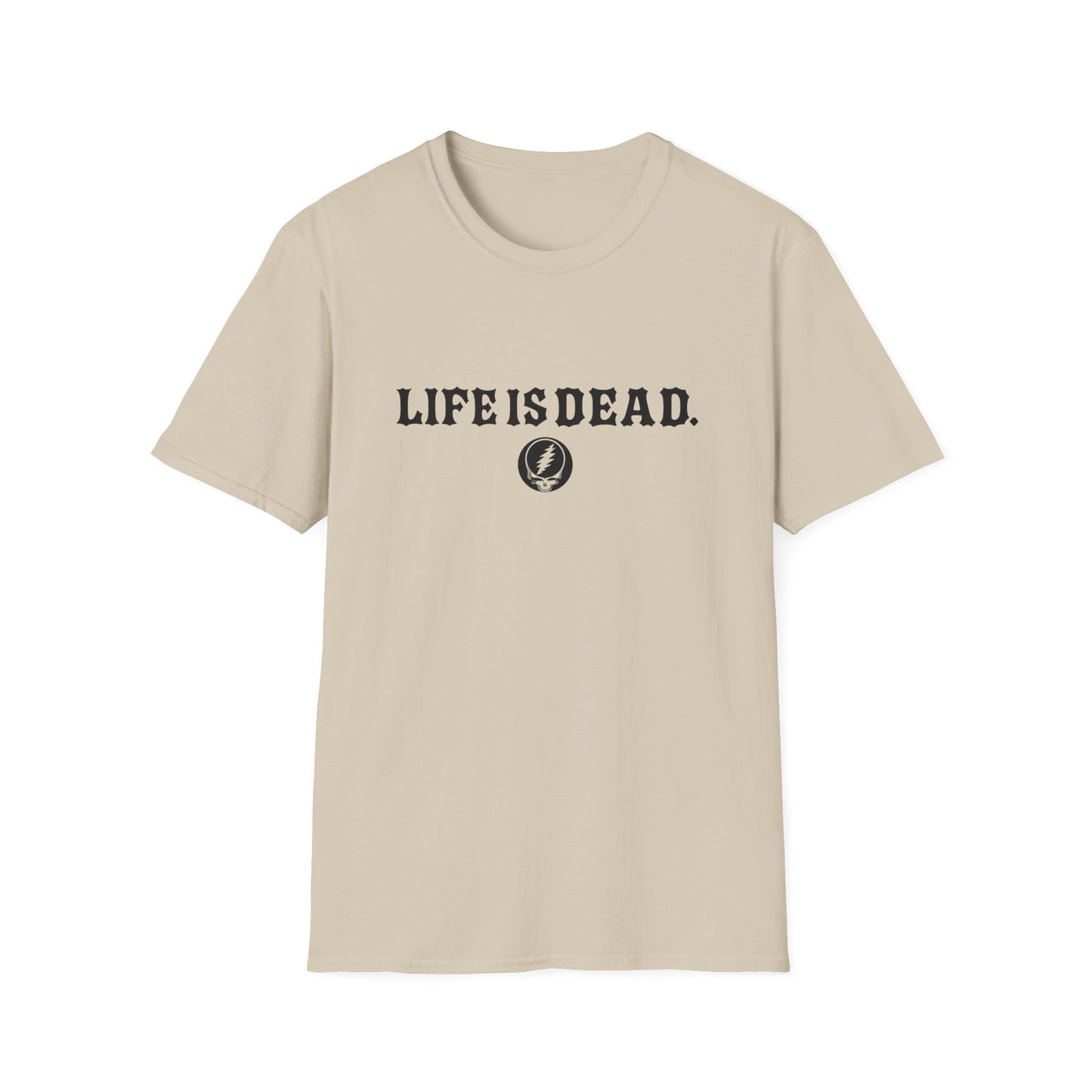 Shreddin' Jerry - Life is dead. Two-Sided Print Grateful Dead TShirt