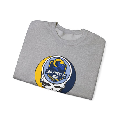 Los Angeles Football Grateful Dead Stealie Crewneck Sweatshirt