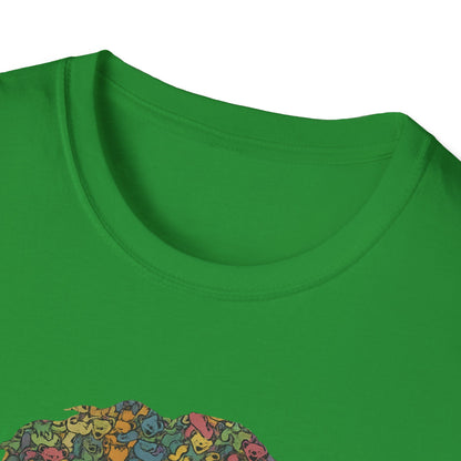 Jerry Garcia Dancing Bears Face - Vineyard Collection Grateful Dead TShirt