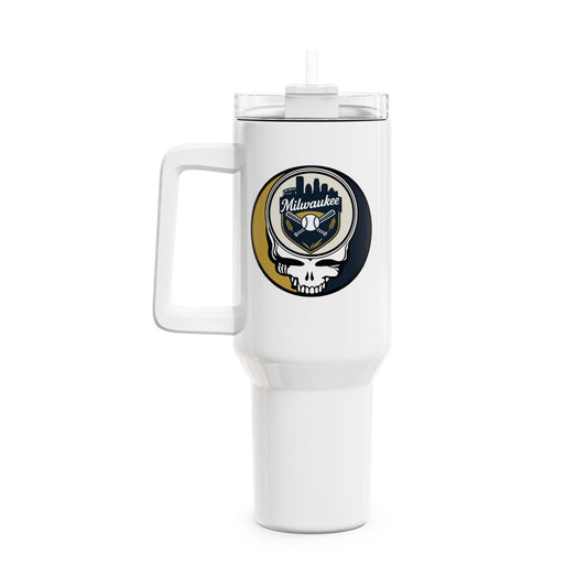 Milwaukee Brewers "Fat Man" Tumbler,  Double Insulated 40oz Travel Mug