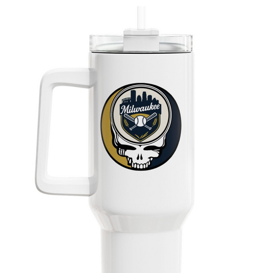 Milwaukee Brewers "Fat Man" Tumbler,  Double Insulated 40oz Travel Mug