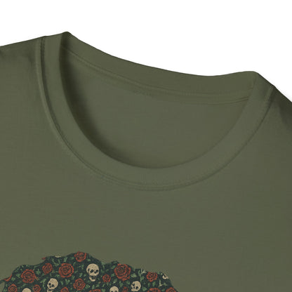Skull & Roses Jerry Life is dead. T-Shirt