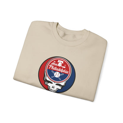 Philadelphia Phillies Grateful Dead Stealie Crewneck Sweatshirt - MLB