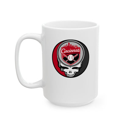 Cincinnati Reds Stealie Ceramic Mug - MLB
