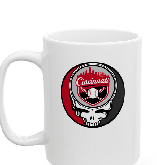 Cincinnati Reds Stealie Ceramic Mug - MLB