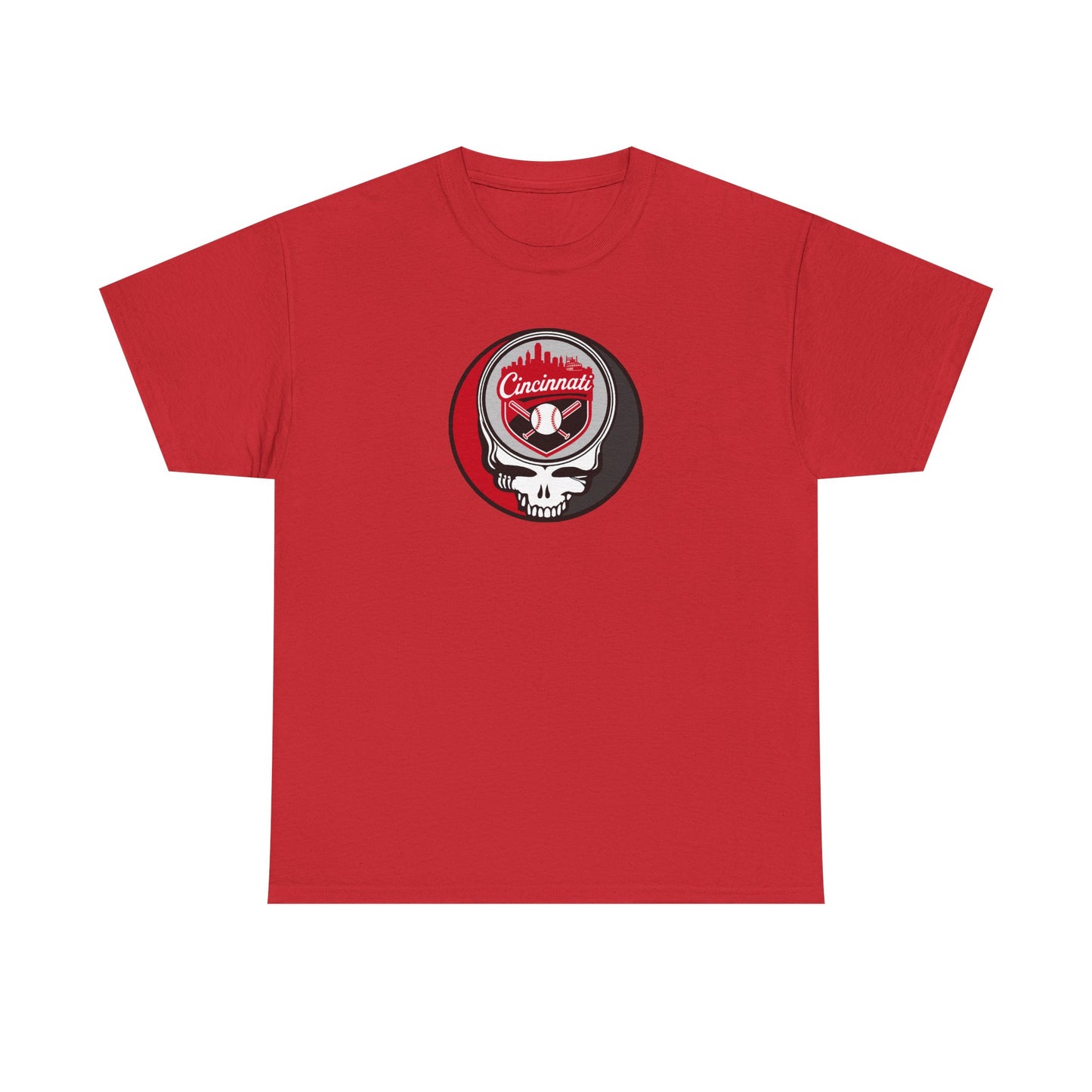 Cincinnati Reds Grateful Dead Steal Your Face T-Shirt - MLB