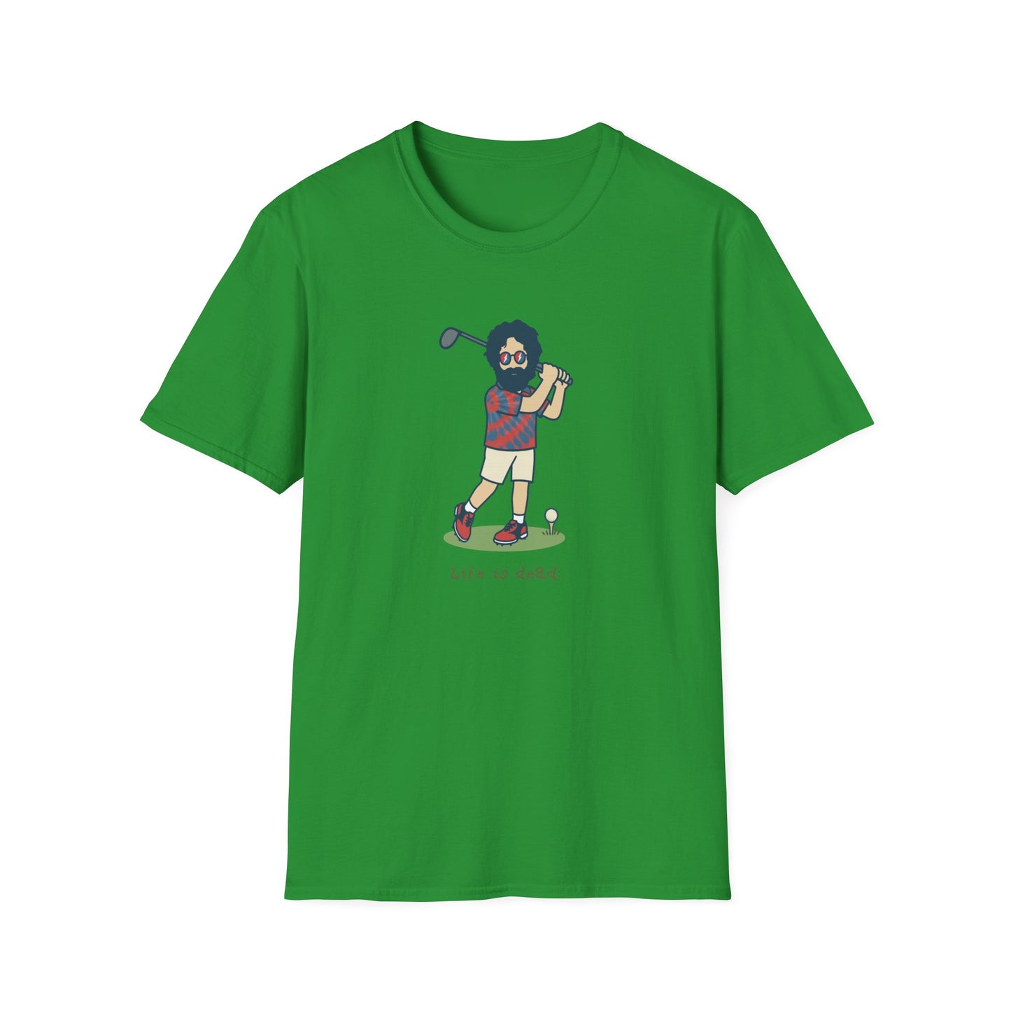 Golfin' Jerry - Life is dead. Grateful Dead TShirt