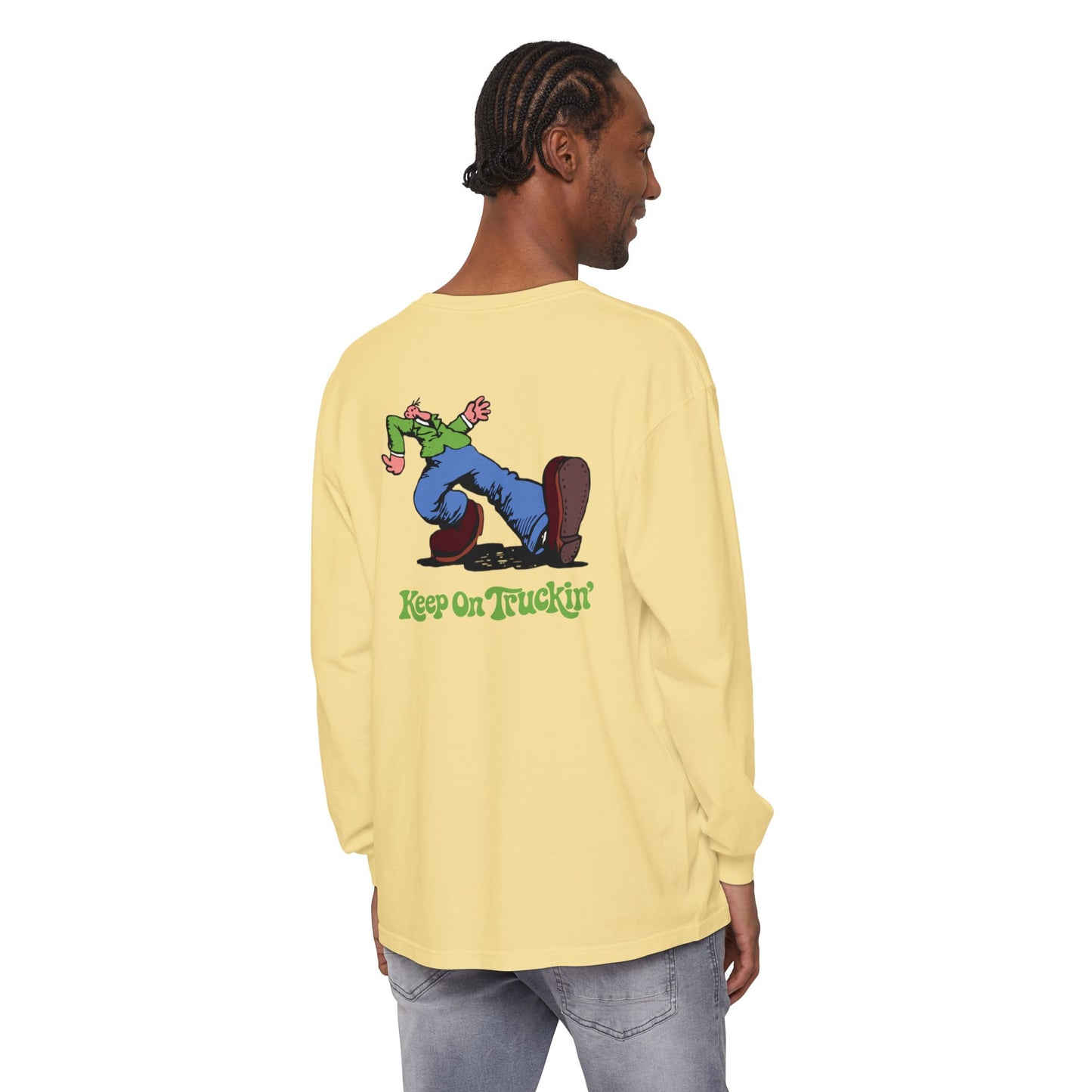 The Do-Dah Man Vineyard Collection Garment-Dyed Two-Sided Long Sleeve T-Shirt