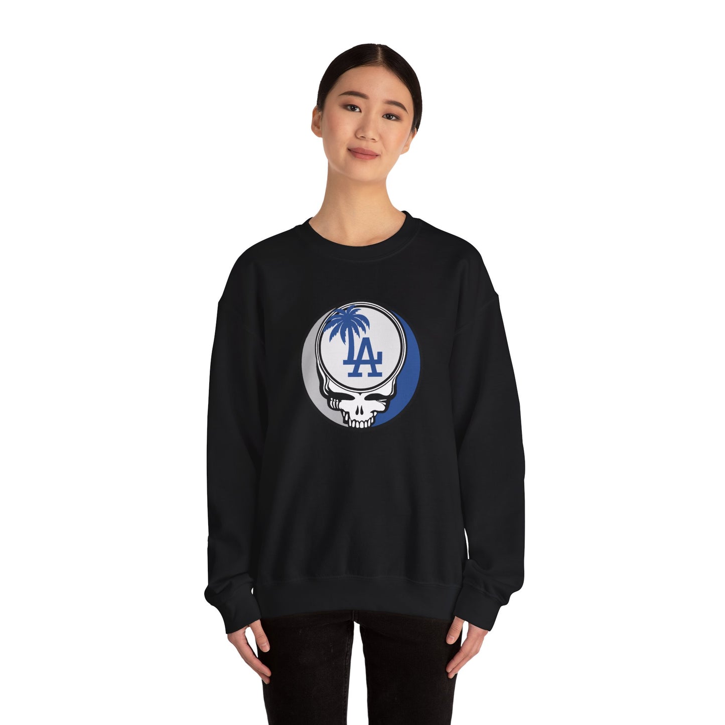 Los Angeles Dodgers Grateful Dead Stealie Crewneck Sweatshirt - MLB