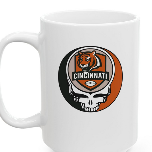 Cincinnati Football Stealie Ceramic Coffee Mug - NFL