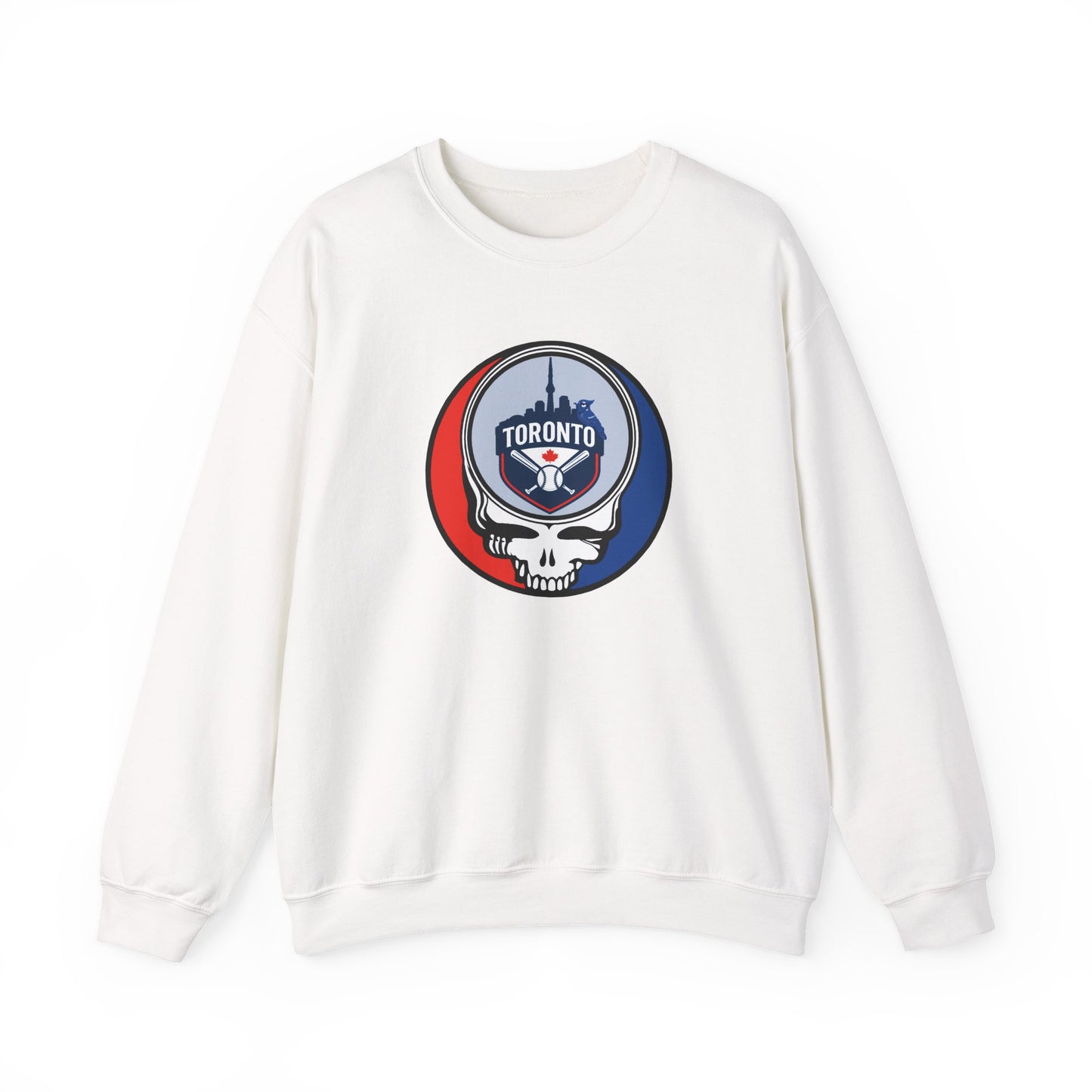 Toronto Blue Jays Stealie Grateful Dead Crewneck Sweatshirt - MLB