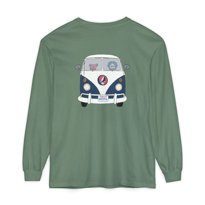 Jerry's Takin' The Bus Two-Sided Vineyard Collection Garment-dyed Long Sleeve T-Shirt