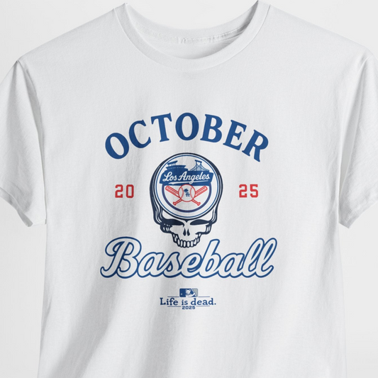 Los Angeles Dodgers Playoffs 2025 Stealie Grateful Dead Tshirt