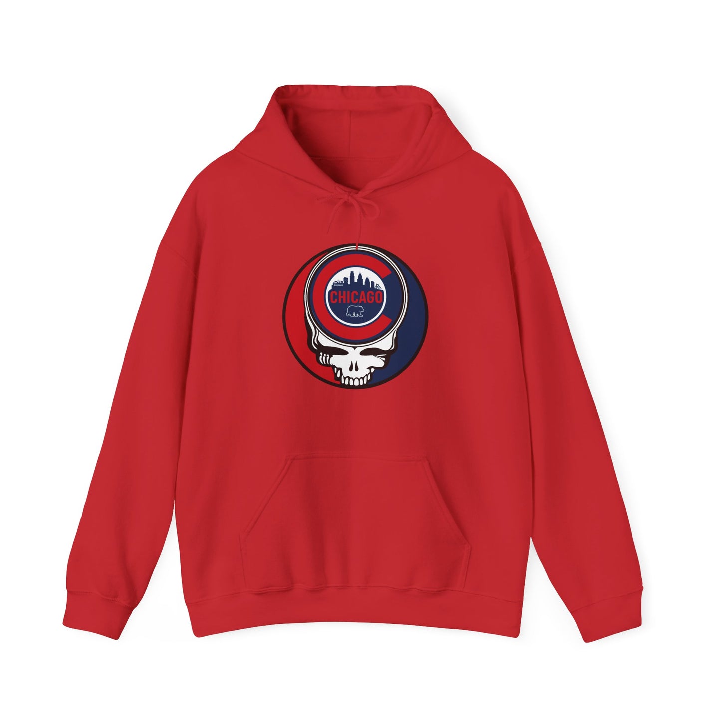 Chicago Cubs Grateful Dead Unisex Heavy Blend Hoodie - Hooded Sweatshirt