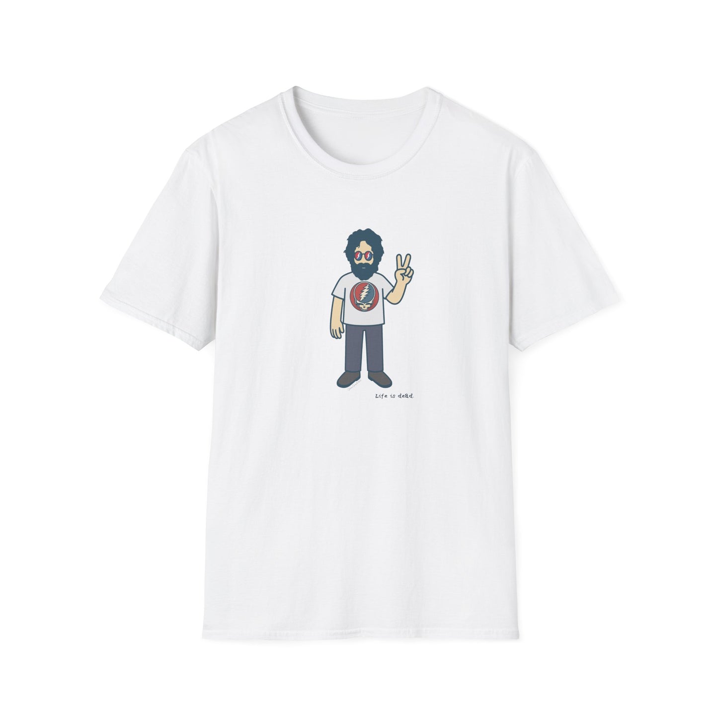 Peace Lovin' Jerry - Life is dead. Grateful Dead TShirt