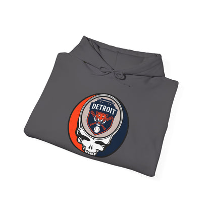 Detroit Tigers Grateful Dead Unisex Heavy Blend Hoodie - Hooded Sweatshirt
