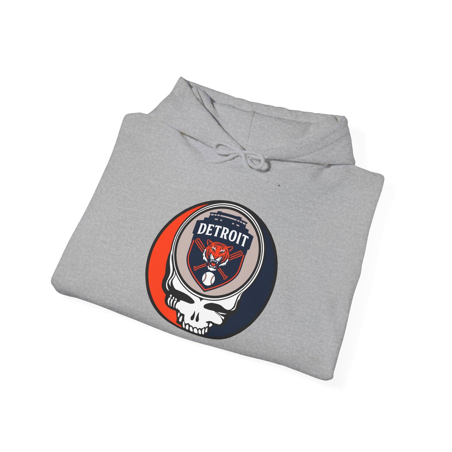 Detroit Tigers Grateful Dead Unisex Heavy Blend Hoodie - Hooded Sweatshirt