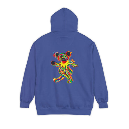 Tie-Dye Bear Vineyard Collection Unisex Garment-Dyed Hoodie