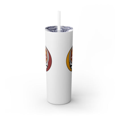 Kansas City Football Stealie Skinny Tumbler with Straw, 20oz - NFL