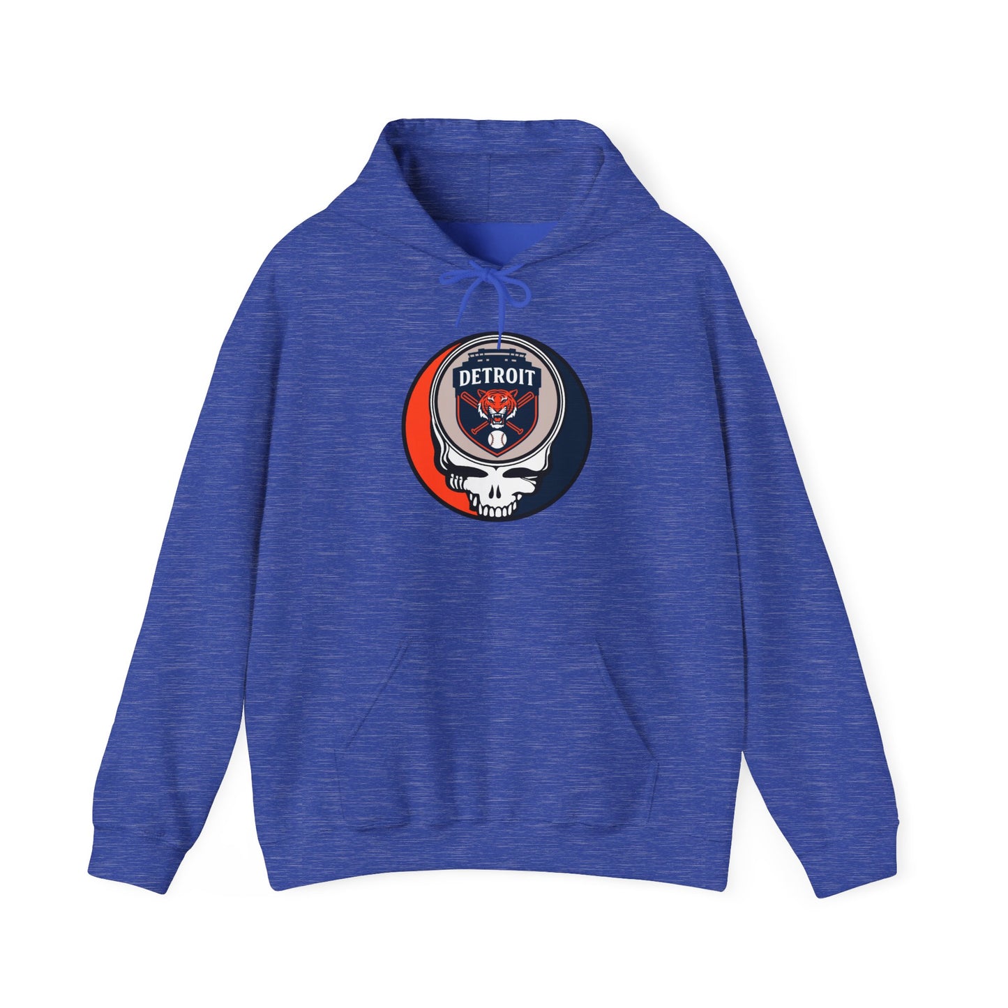 Detroit Tigers Grateful Dead Unisex Heavy Blend Hoodie - Hooded Sweatshirt