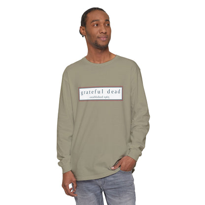 Grateful Dead Dancing Bear Two-Sided Vineyard Collection Garment-dyed Long Sleeve T-Shirt