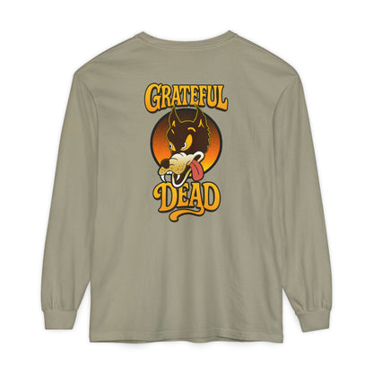 The Wolf Vineyard Collection Garment-Dyed Two-Sided Long Sleeve T-Shirt