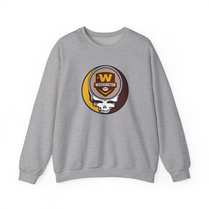 Washington Football Grateful Dead Stealie Crewneck Sweatshirt - NFL