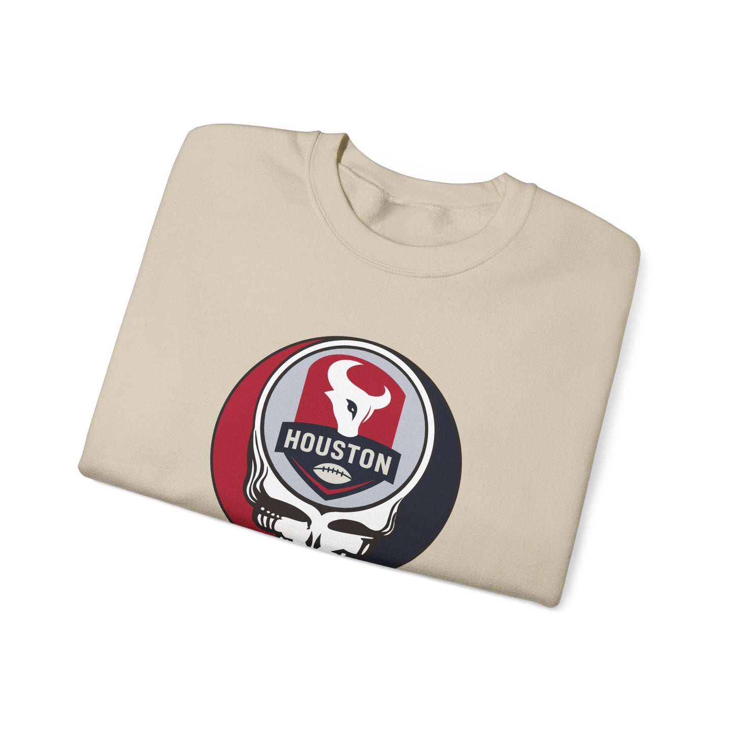 Houston Football Grateful Dead Stealie Crewneck Sweatshirt - NFL