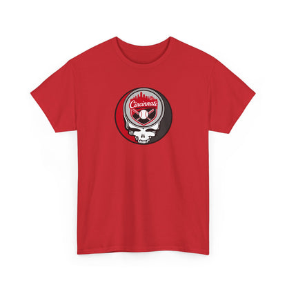 Cincinnati Reds Grateful Dead Steal Your Face T-Shirt - MLB