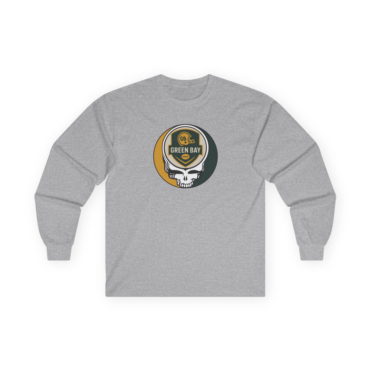 Green Bay Football Stealie Ultra Cotton Long Sleeve Tee