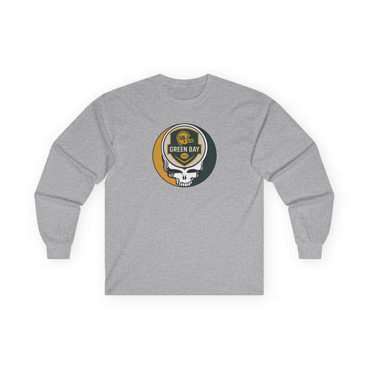 Green Bay Football Stealie Ultra Cotton Long Sleeve Tee