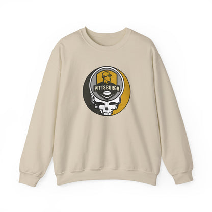 Pittsburgh Football Grateful Dead Stealie Crewneck Sweatshirt - NFL