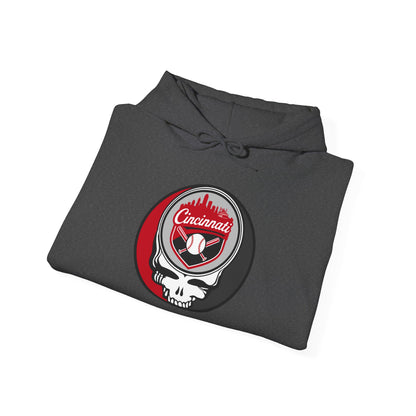 Cincinnati Reds Grateful Dead Unisex Heavy Blend Hoodie - Hooded Sweatshirt