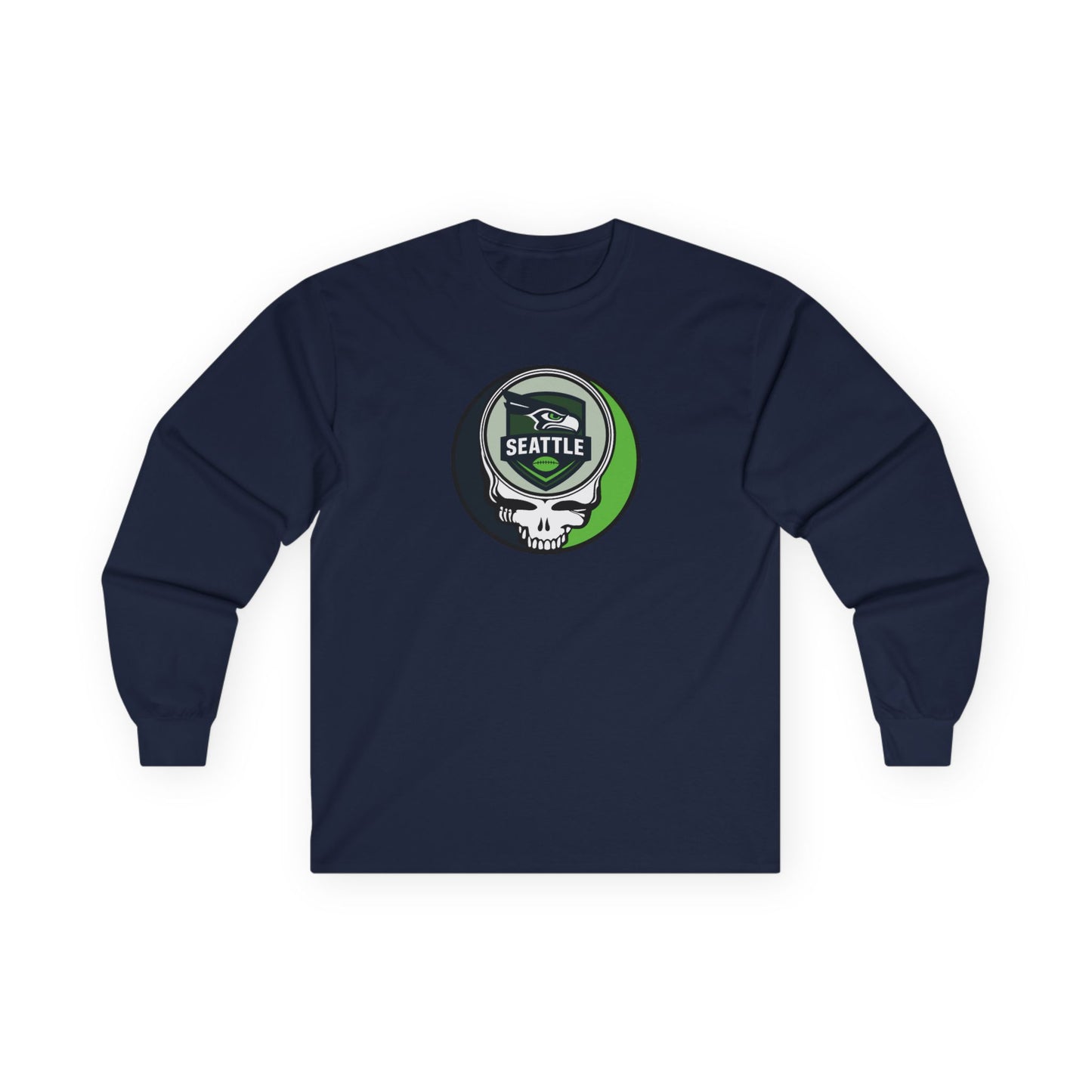 Seattle Football Stealie Ultra Cotton Long Sleeve Tee