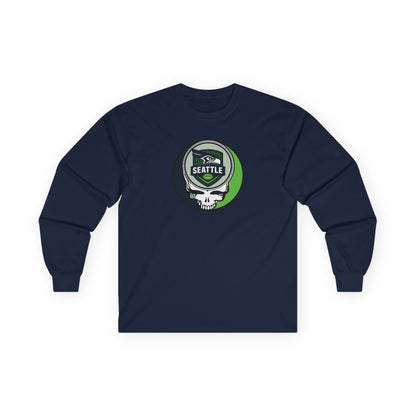 Seattle Football Stealie Ultra Cotton Long Sleeve Tee