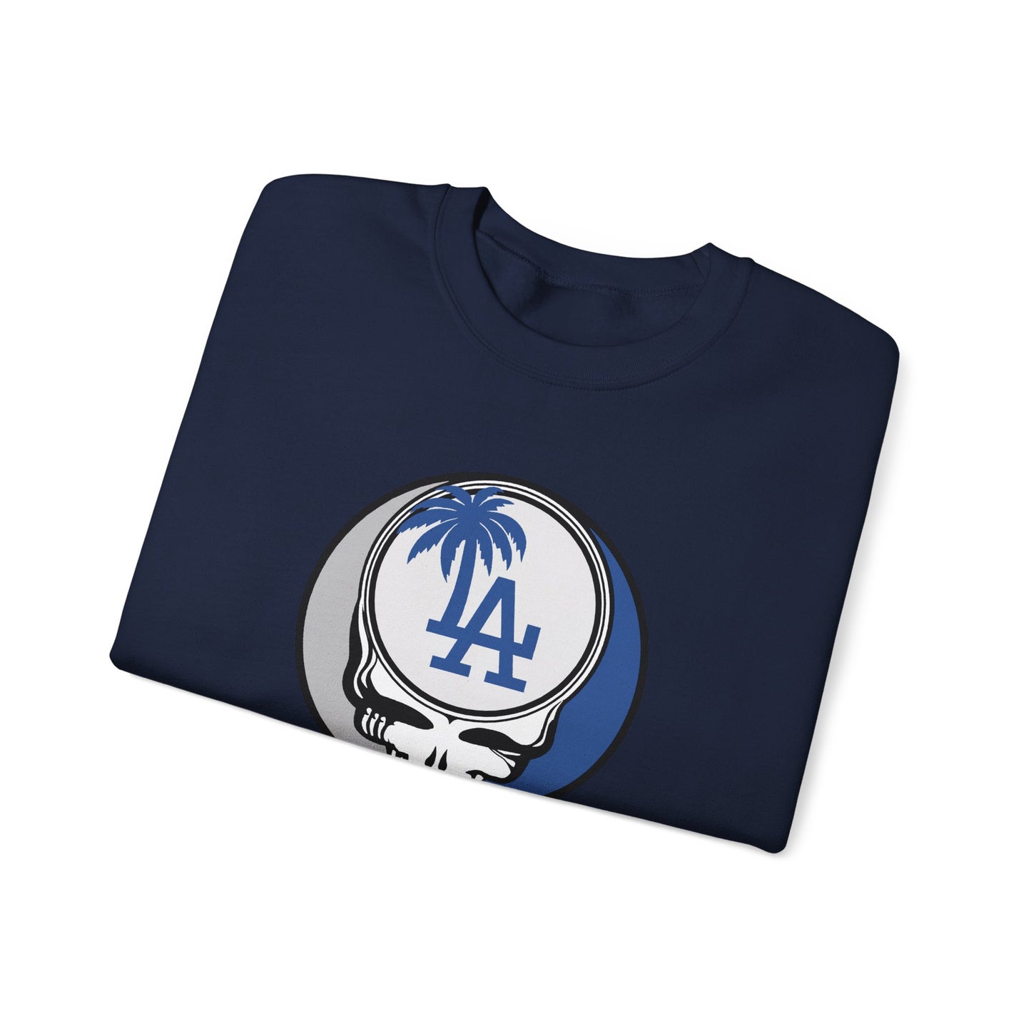 Los Angeles Dodgers Grateful Dead Stealie Crewneck Sweatshirt - MLB