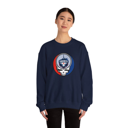Toronto Blue Jays Stealie Grateful Dead Crewneck Sweatshirt - MLB