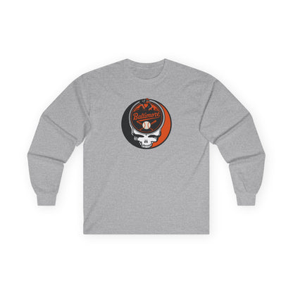 Baltimore Orioles Stealie Grateful Dead Long Sleeve Tee - MLB