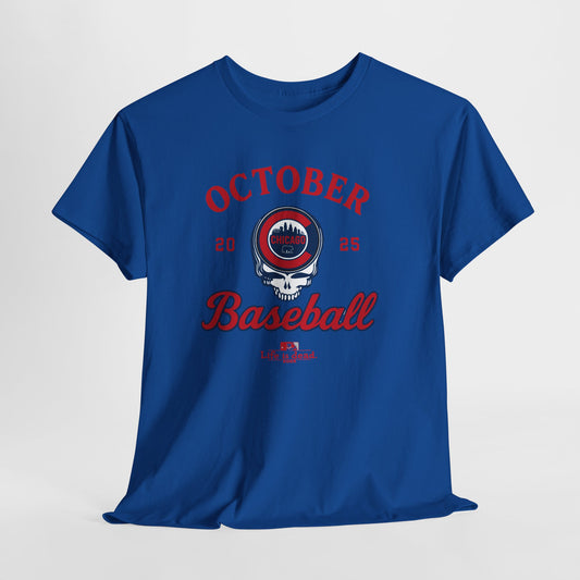 Chicago Cubs Playoffs 2025 Stealie Grateful Dead Tshirt