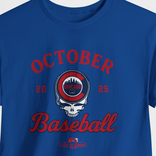 Chicago Cubs Playoffs 2025 Stealie Grateful Dead Tshirt