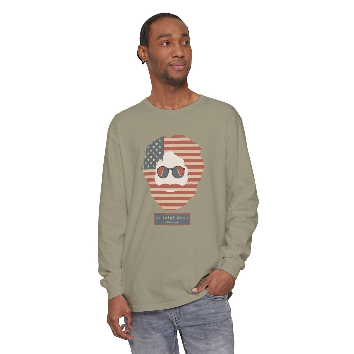 Stars & Stripes Jerry Vineyard Collection Garment-Dyed Long Sleeve