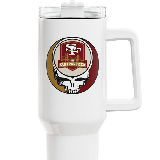 San Francisco Football Stealie "Fat Man" Tumbler,  Double Insulated 40oz Travel Mug