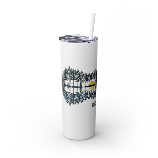 Ripple - Life is dead. Skinny Tumbler with Straw, 20oz