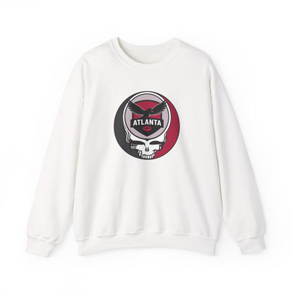 Atlanta Football Grateful Dead Stealie Crewneck Sweatshirt