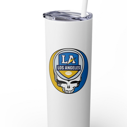 Los Angeles Football Stealie Skinny Tumbler with Straw, 20oz - NFL