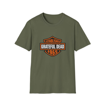 Harley Style Grateful Dead Logo Biker Tee