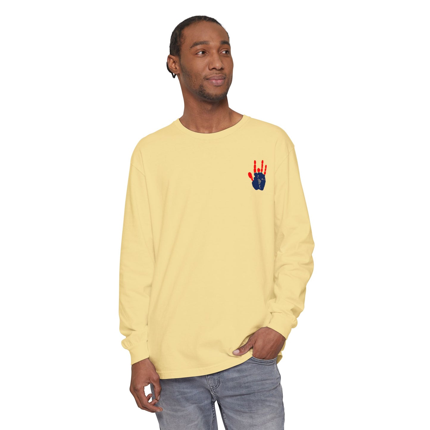 Jerry's Hand Two-Sided Vineyard Collection Garment-dyed Long Sleeve T-Shirt