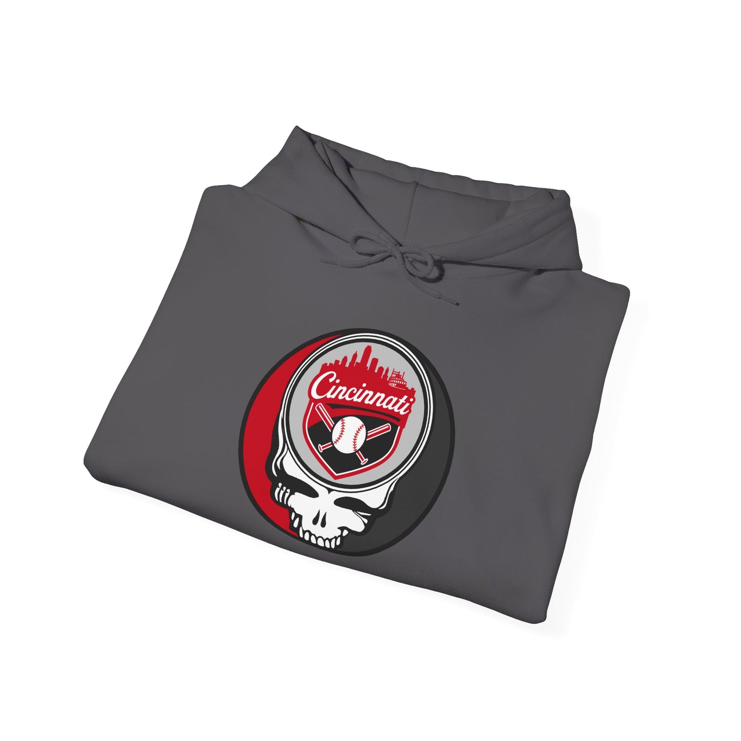 Cincinnati Reds Grateful Dead Unisex Heavy Blend Hoodie - Hooded Sweatshirt
