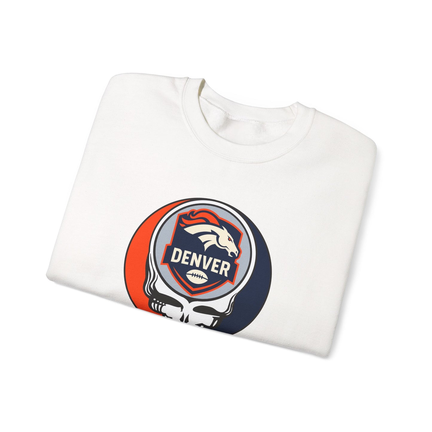 Denver Football Grateful Dead Stealie Crewneck Sweatshirt - NFL